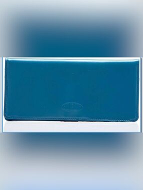 Executive Leather Bi-Fold Checkbook Slim Wallet 2118/ bb9-1